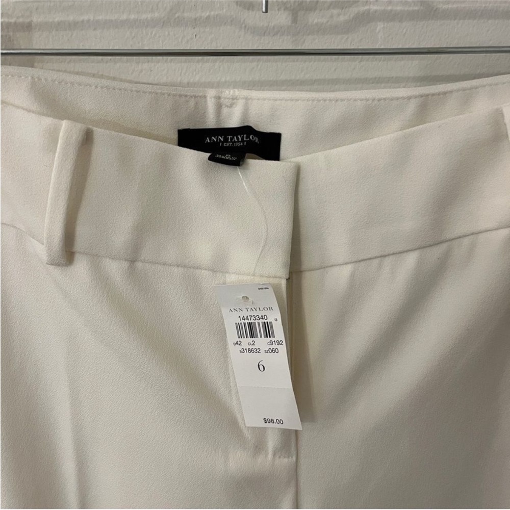 Ann Taylor - NWT - White work professional pants size 6 - Picture 2 of 6